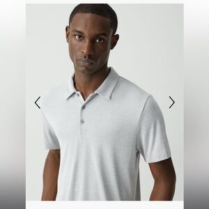 Theory Bron C Polo Anemone shirt